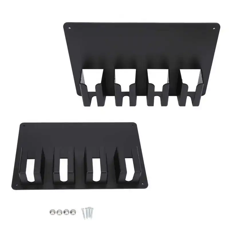 

4 Grid Guide Limit Hair Clipper Holder Wall Mount Large Storage Space Hair Clipper Holder Organizer Salon Art Hairdressing Tools