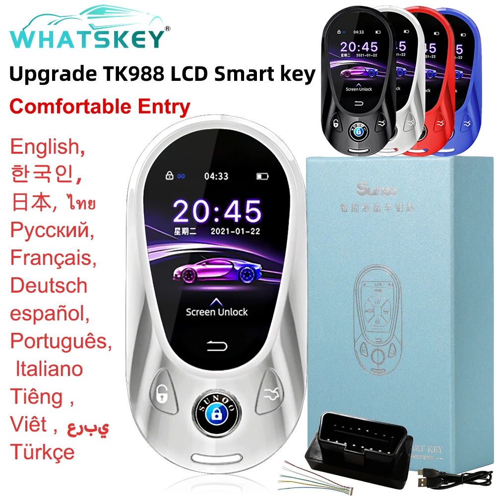 TK988 Multi-Language Universal Modified Smart Key LCD Screen