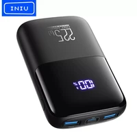 iniu power bank 22 5w pd fast charging portable charger with phone holder usb c 10000mah external battery pack for iphone 13 12