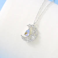 s925 sterling silver silver color pendant necklace clavicle chain ins creative accessories for students lover gifts
