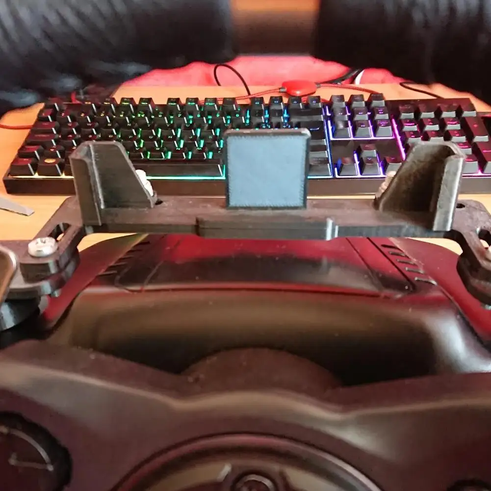 Фото Держатель для телефона на руль гоночного симулятора для Logitech G29/G920, универсальное складное модульное крепление для телефона на руль №2