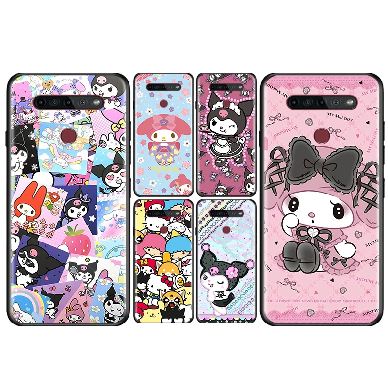 

Pink girl Melody Sanrio For LG K92 K22 K71 K61 K51S K41S K50S Q60 V60 V50S V50 V40 V30 G8 G8X G8S ThinQ Black Phone Case