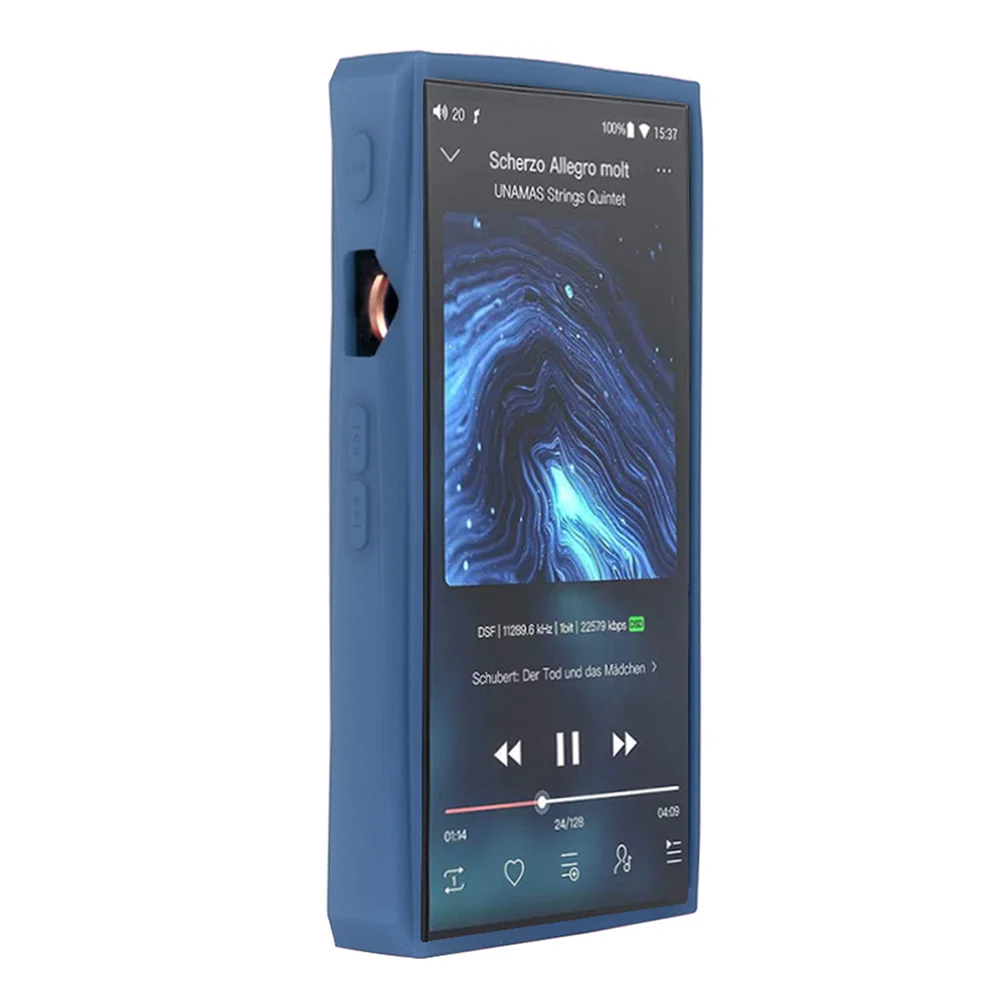 Силиконовый защитный чехол противоударный черный для MP3 музыкальных плееров FiiO