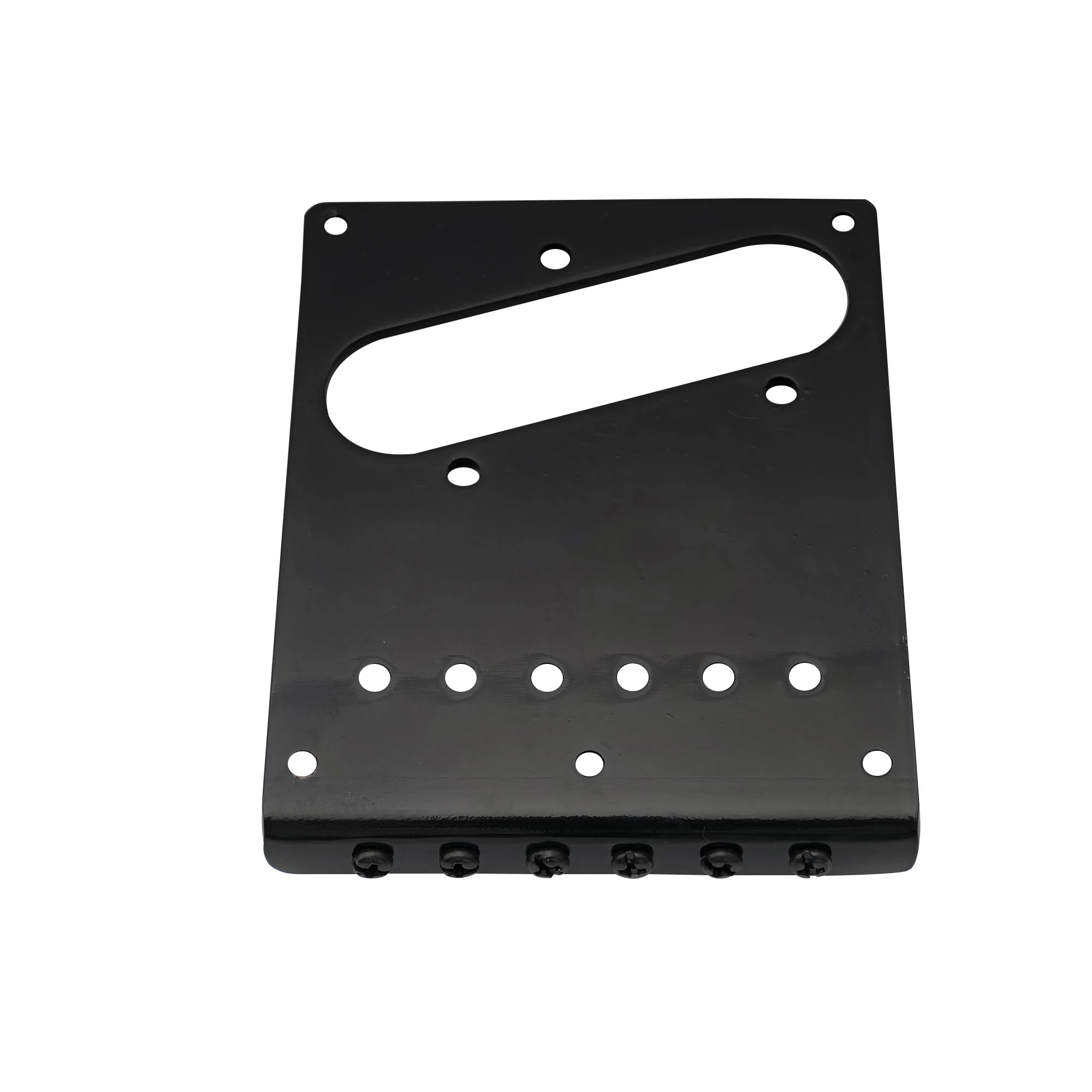 Musiclily Pro 54mm Modern Tele Bridge with Zinc Alloy 6-Saddle for Squier and Import Telecaster Style Electric Guitar Black - купить по