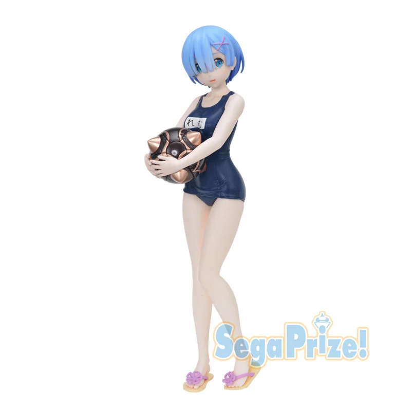 

original Japanese anime figure in stock Re: from zero to different world life Rem/Ram swimsuit ver action figure