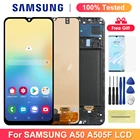 100% протестированный экран A50 с рамкой для Samsung Galaxy A50 A505 A505FNDS A505FDS, ЖК-дисплей, сенсорный экран, дигитайзеры