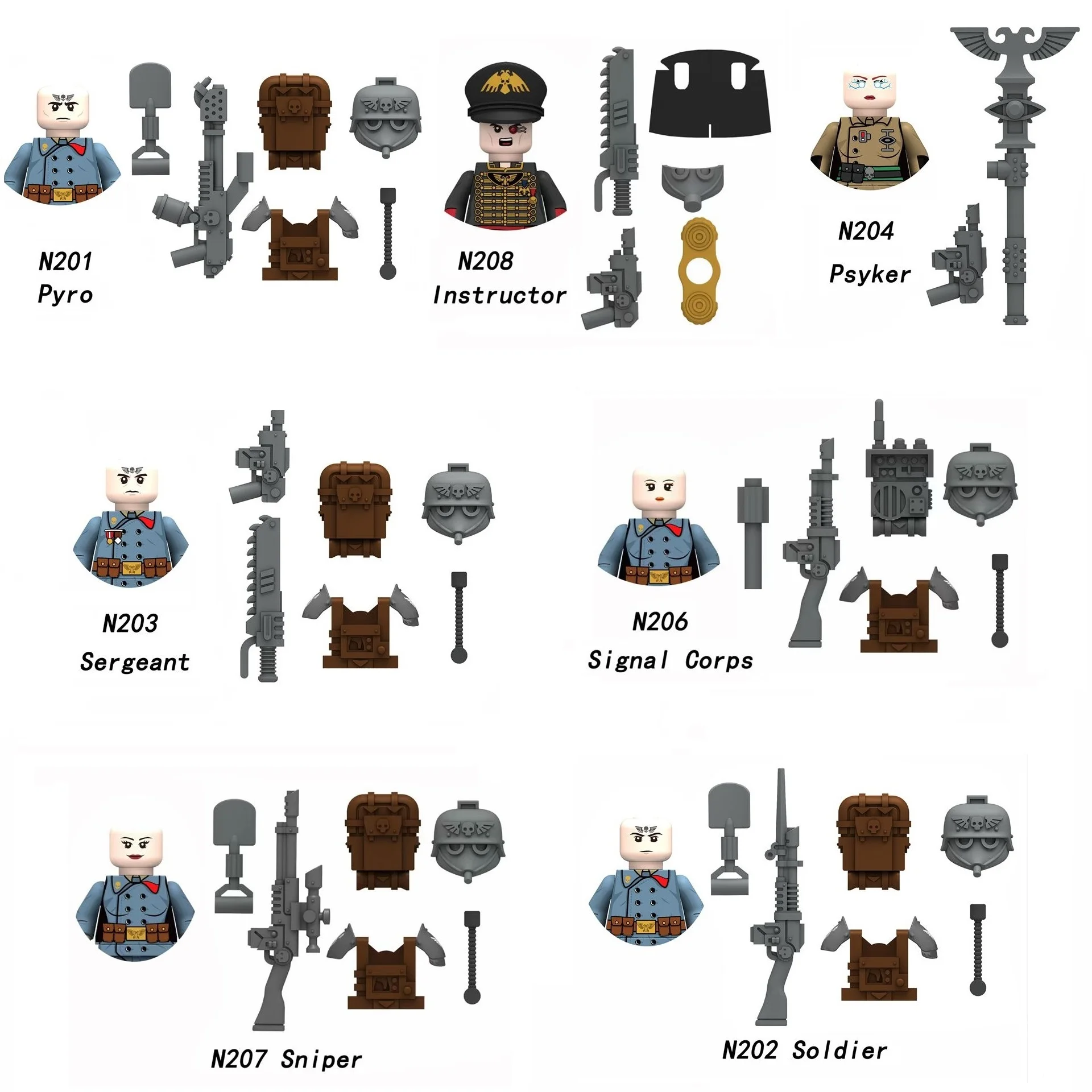 

Игрушечные фигурки Moc 40k из аниме, конструкторные блоки, игрушечные мини-фигурки с подлокотниками для мальчиков и девочек, подарок на день рождения