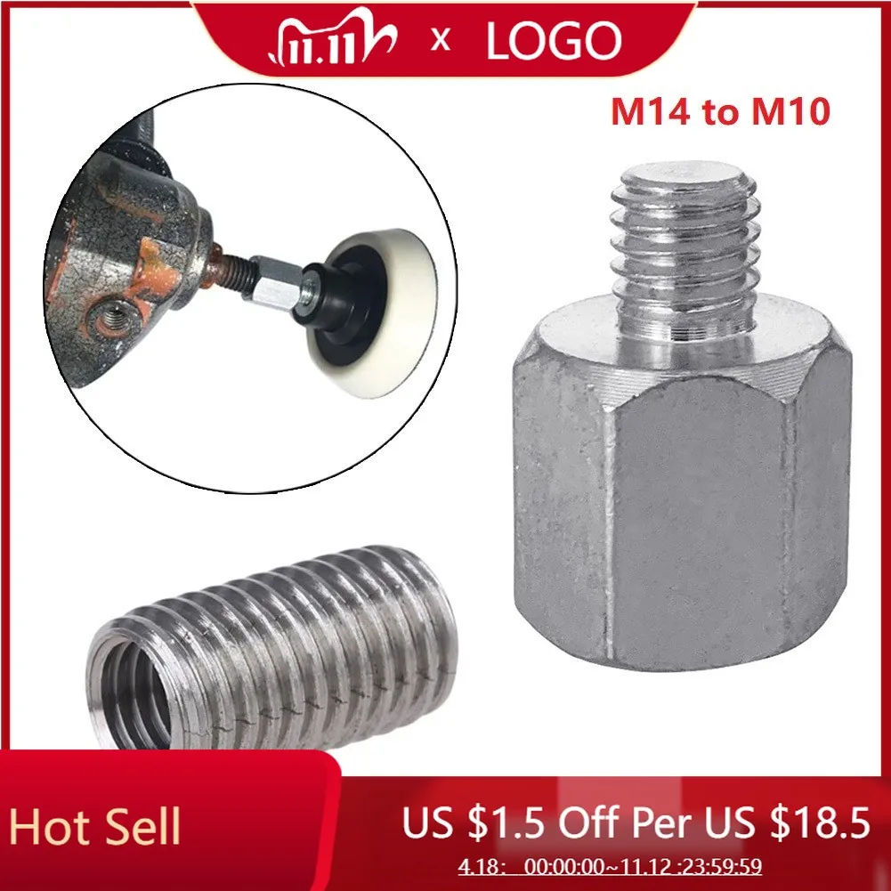 

M10 M14 Angle Grinder Polisher Interface Connector Converter Adapter Screw Connecting Rod Power Tool Accessories Thread Adapters