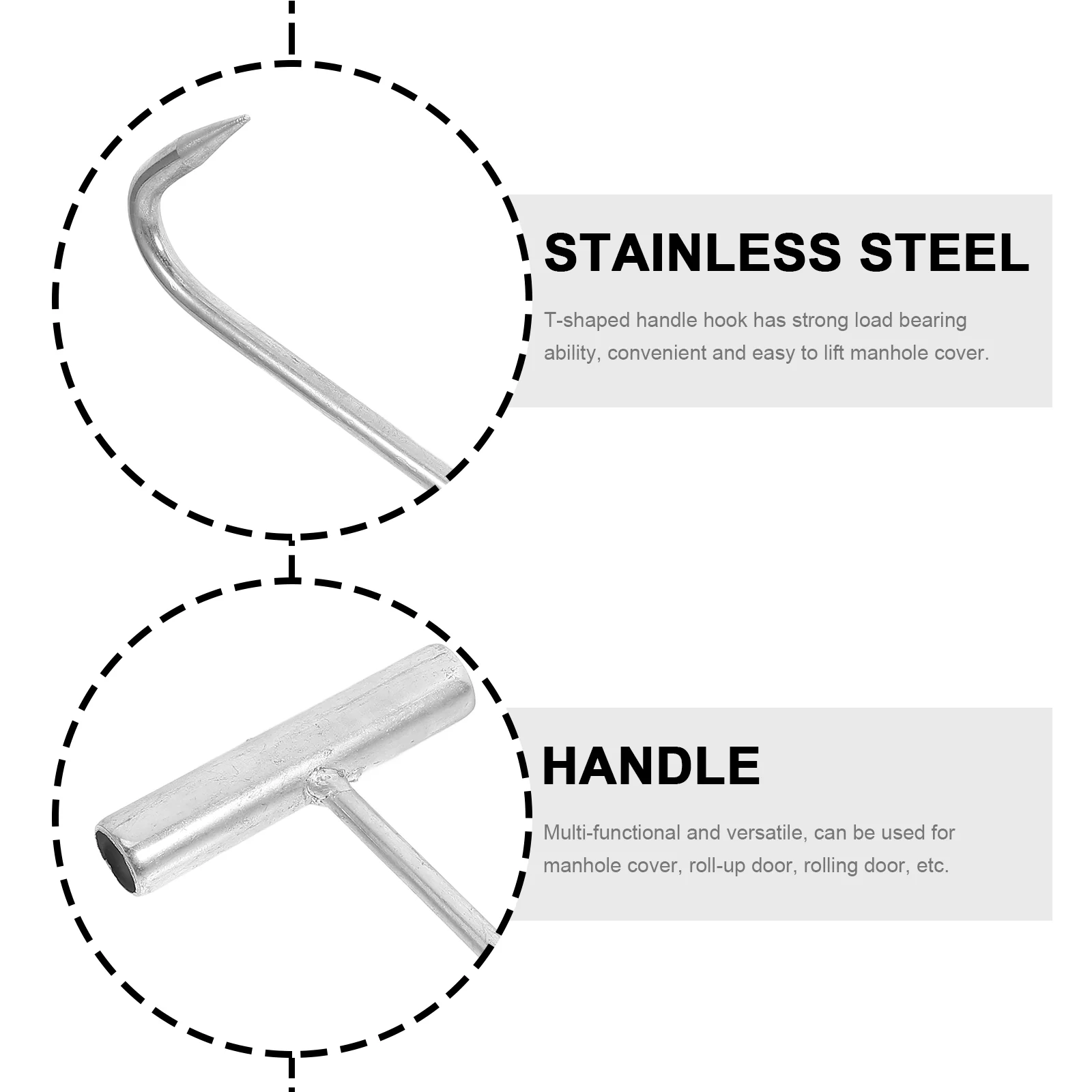 Съемник крышки люка крючок для батута септик подъемник бака крючки инструментов