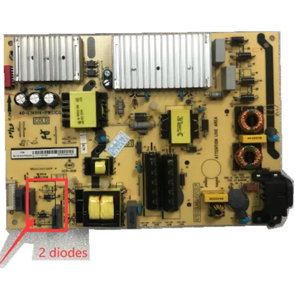 Плата питания L55E5800A-UD 40-L141H4-PWG1CG для двух диодов