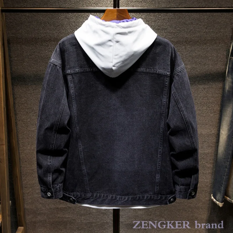 Осенняя джинсовая куртка Мужская оверсайз молодежная Студенческая модная