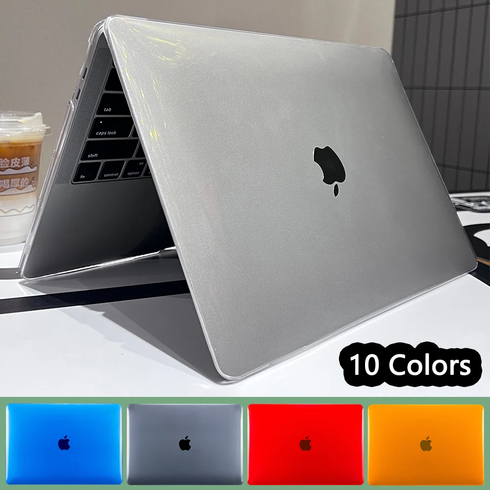 

For Macbook Air 13 Laptop Case M1 A2337 Funda Mac book Air 13.6 15 M2 Pro 13 14 16 A2338 A2442 Crystal transparency Cover Shell