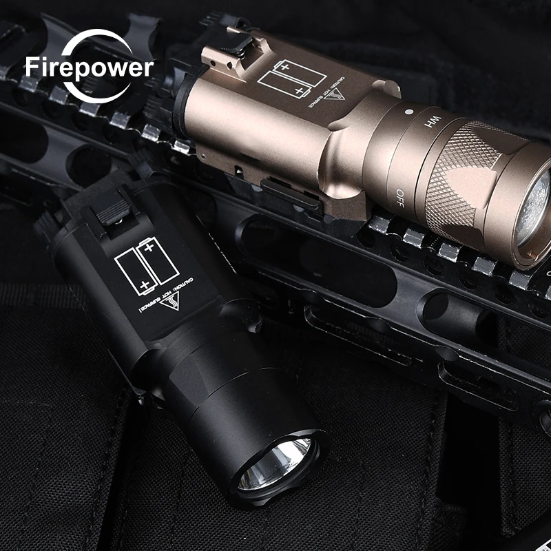 

Tactical X300U X300V X300 Ultra Pistol Gun Light SF X300U LED 600 Lumens High Output Weapon Flashlight For 20mm Picatinny