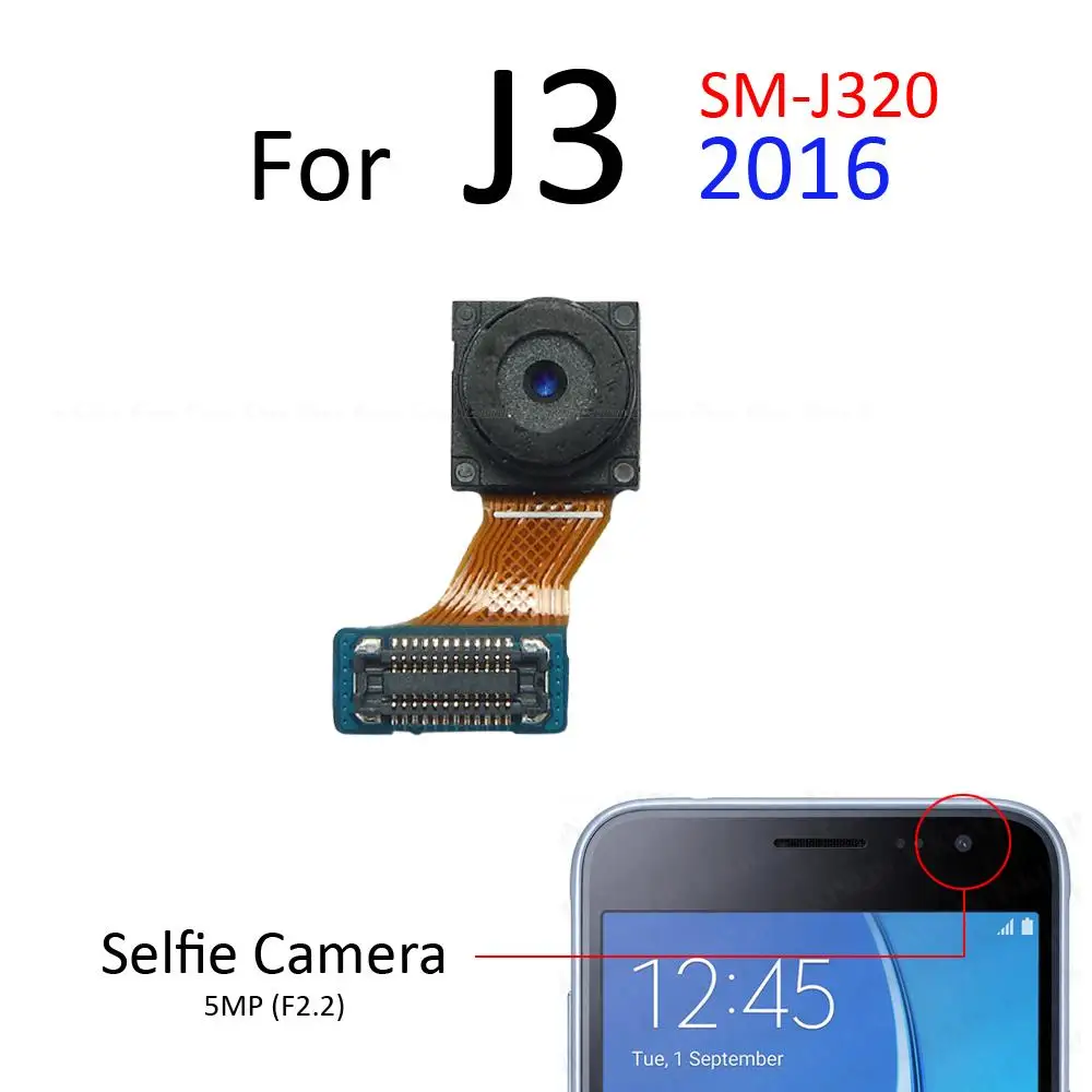 Передняя часть для селфи задняя основная камера запасные части Samsung Galaxy J3 J5 J7 Pro 2017