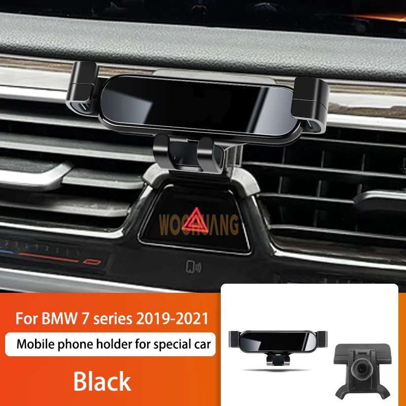 Car Mobile Phone Holder For BMW 7 Series G12 16-21 360 Degree Rotating GPS Special Mount Support Navigation Bracket Accessories