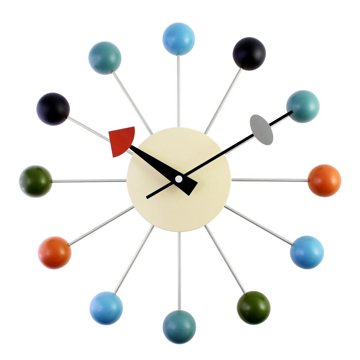 

Часы настенные разноцветные, Простые Спортивные декоративные, в стиле модерн, карамельные цвета, металлические и твердые деревянные мячи