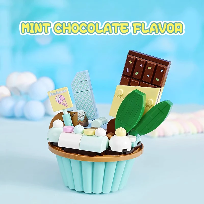 Qman Sanrio блоки строительные игрушки для детей вид на улицу тема романтические