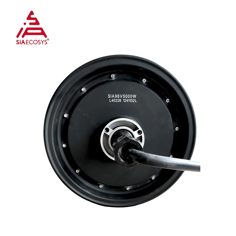 Фото QS MOTOR 12-дюймовый 5000 Вт 72 В 90 км/ч двойной ступица колеса комплект для переоборудования электромобиля новый сорт для электромобилей ATV мотоцикл двигатель №4