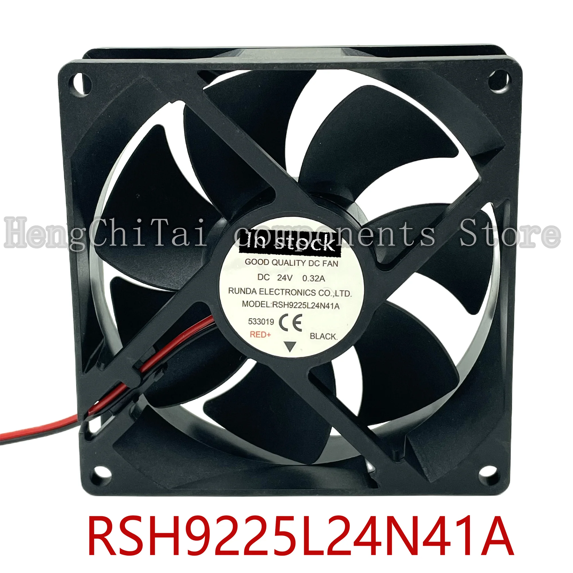 Вентилятор охлаждения RSH9225L24N41A сварочный аппарат 24В 0.32A 9,2 см 9225 2-проводной