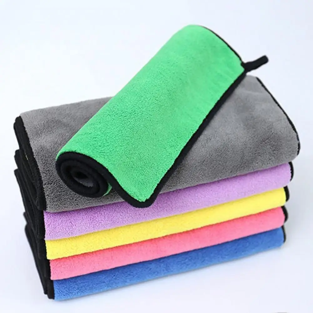 

5Pcs Cleaning Cloth Super Absorbent Lint-Free Micro Fiber Leaving No Burrs Scrub Cloth Household Supplies