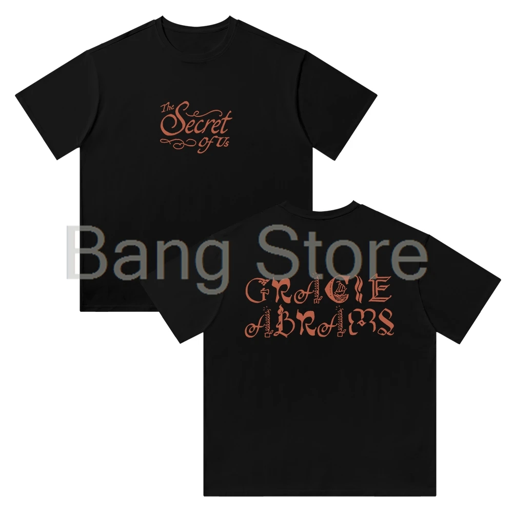 Хлопковая футболка Gracie Abrams Merch The Secret of Us унисекс топы с круглым вырезом и