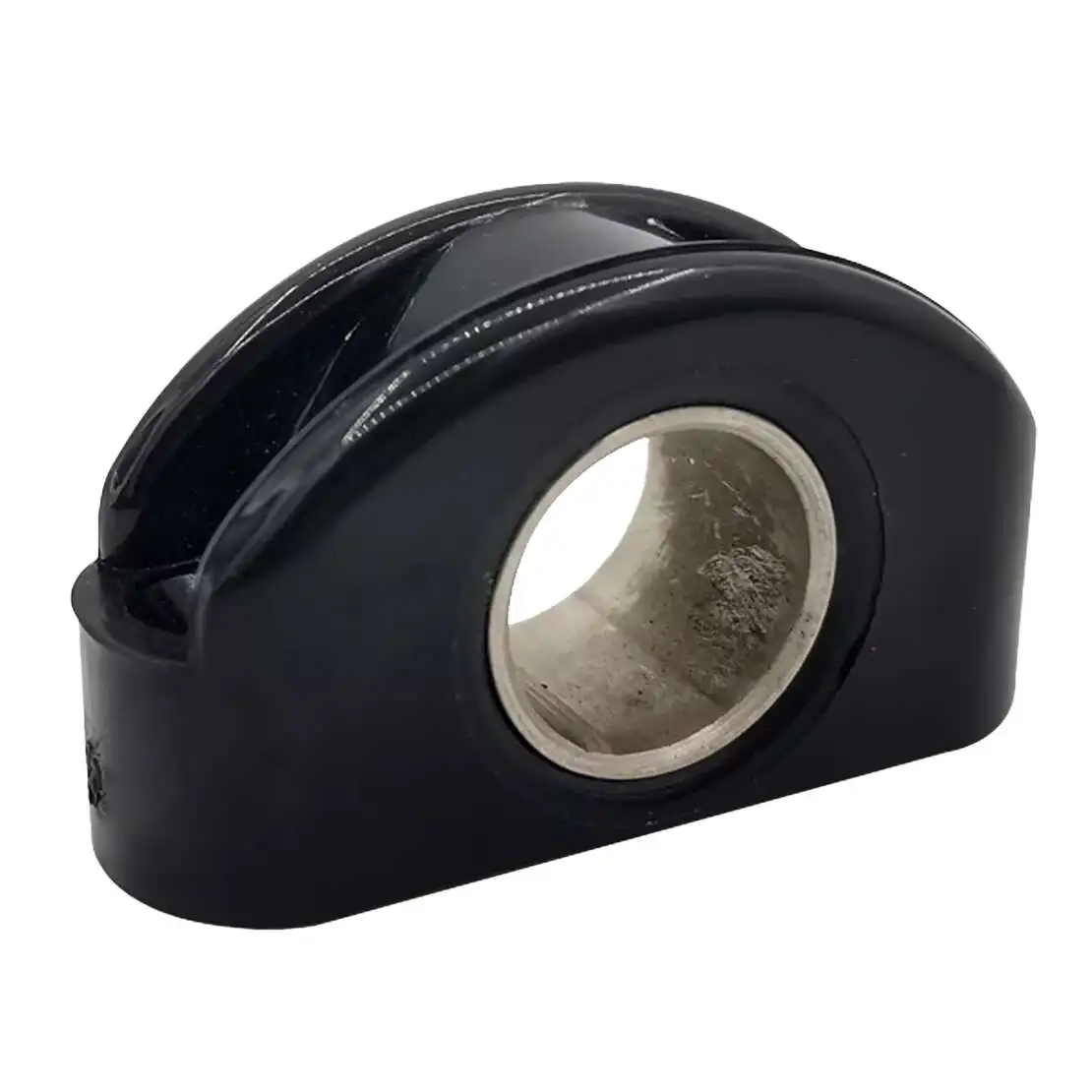 Фото 2 шт., 55x30 мм, 17 мм, фитинг Fairlead Bullseye, подходит для лодки, морской яхты, черный и серебристый №2