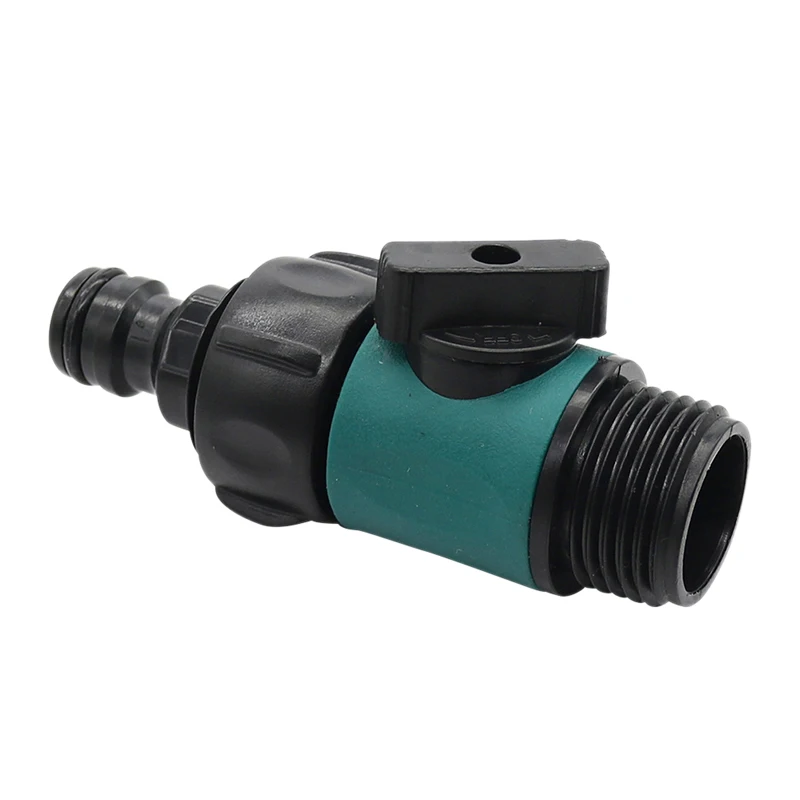 

Plastic Valve With 3/4 Inch Male Thread Quick Connector Car Wash Garden Irrigation Pipe Fittings Prolong Hose Switch 1 Pc