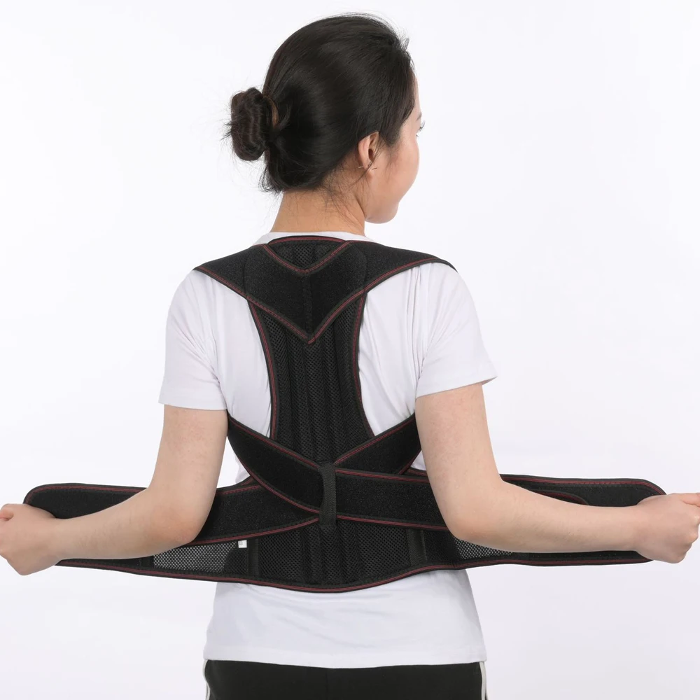 

Magnetic Steel Shoulder Posture Correction Spine Corset Scoliosis Support Back Brace Pain Relief Humpback Girdle Belt Men Women