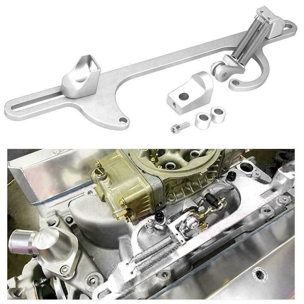 

Billet Aluminum Throttle Cable Bracket For Holley 4150 & 4160 Series Silver