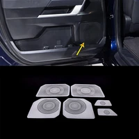 for toyota tundra 2022 2023 car styling stainless steel silver car door speaker cover trim sticker car accessories