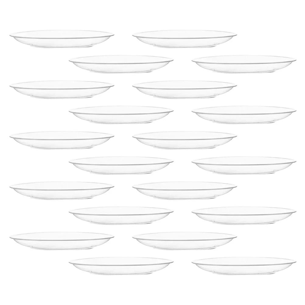 

Platesdessert Clear Serving Platetrays Dinner Tray Small Mini Appetizers Platters Snack Fruit Inch Wedding Party Platter