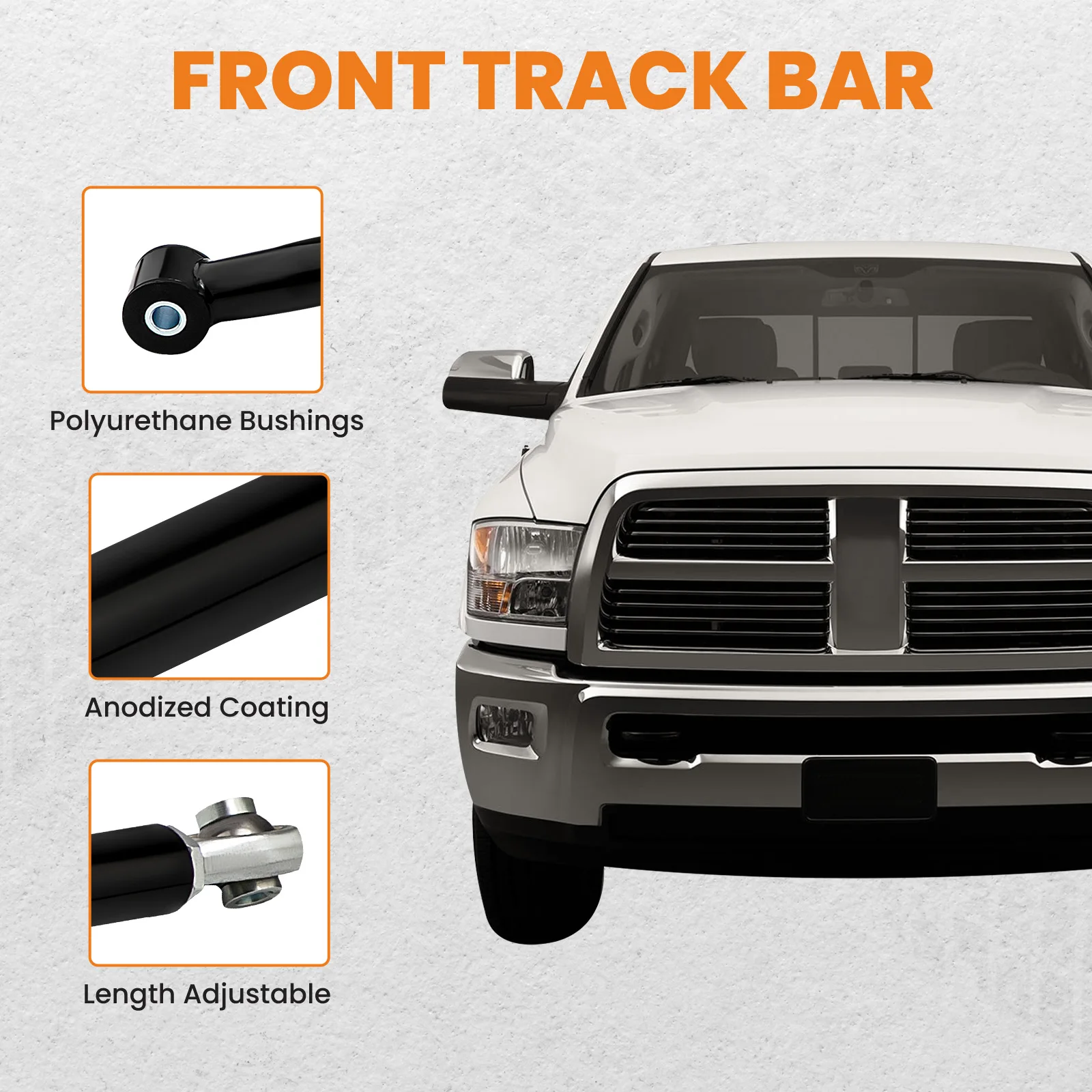 Передние тяги гусеницы подъемника 0-3 дюймов для Dodge Ram 2003-2012 2500 3500 4X4 4WD