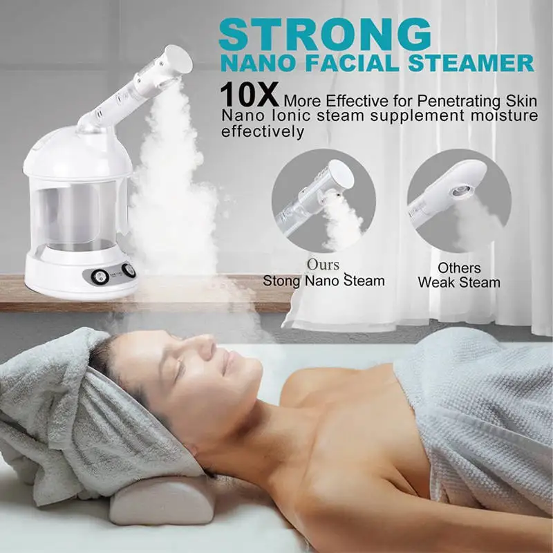 Нано-отпариватель для лица с выдвижной вращающейся на 360 градусов ручкой 10