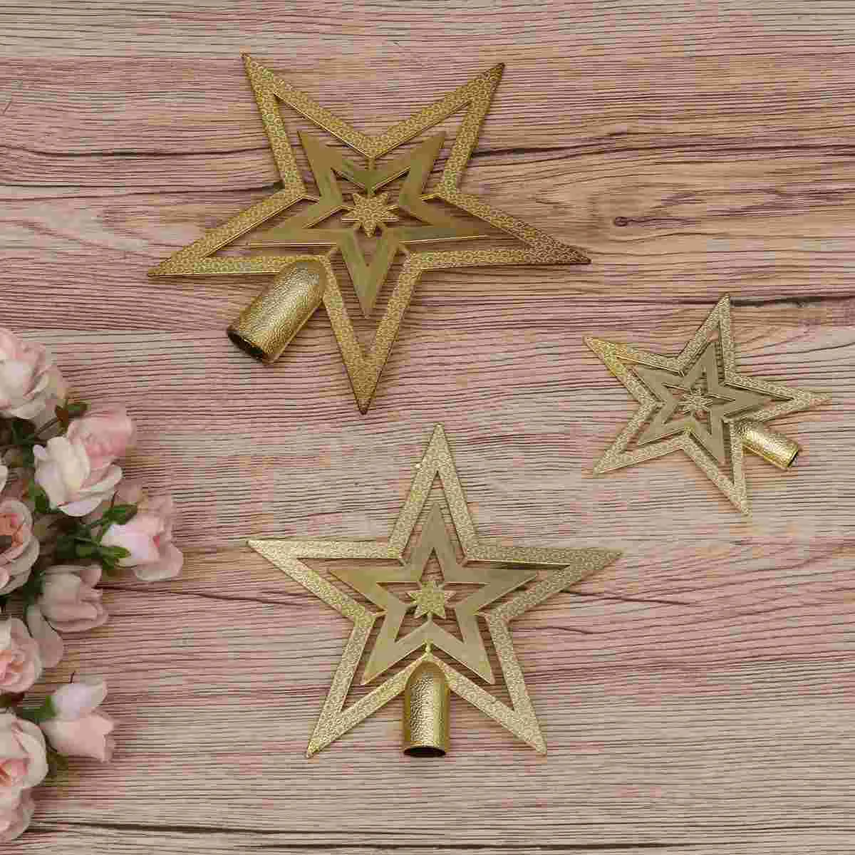 

3Pcs Pentastar Decoration Creative Christmas Ornament Christmas Tree Decoration Pentastar Decoration for Decoration