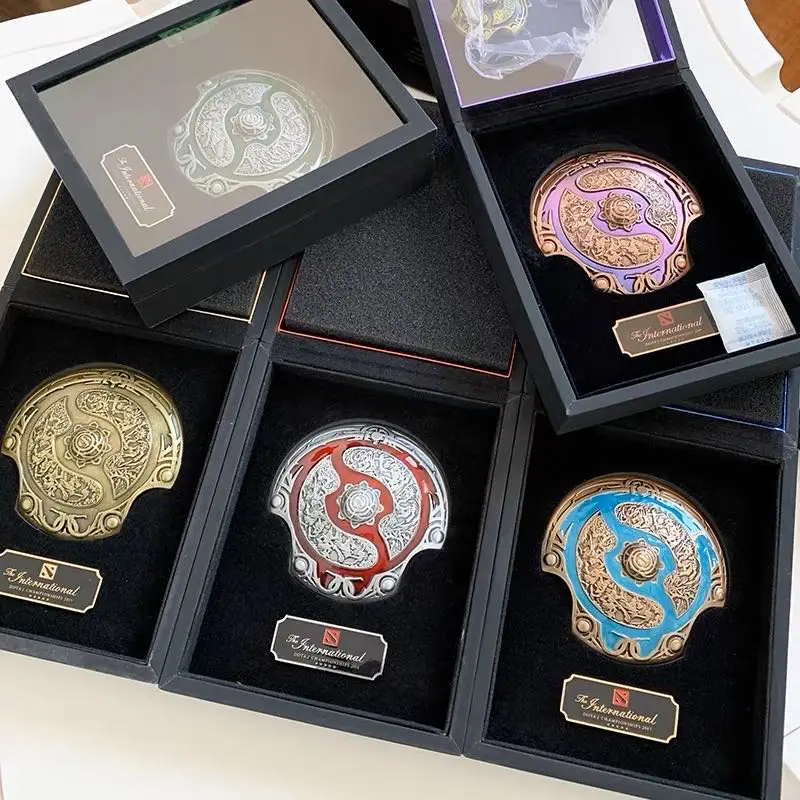 

Dota 2 1000 Level Enamel Shield Ti 5/6 /7/8/9/10 Replica Aegis of Champions Fans Display Collectible Jewelry Ornaments Gift