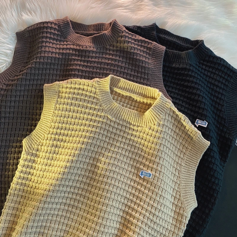 

Мужской осенний дизайнерский свитер, Яркий Простой Универсальный Ретро Стильный повседневный красивый хипстер-шик в стиле K-POP