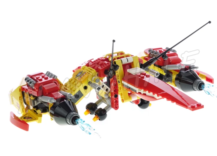 553 шт. Monkie Kid Cloud Jet Plane Самолет Twin Fire Pack Speed Bike Red Son 11541 Строительные блоки для