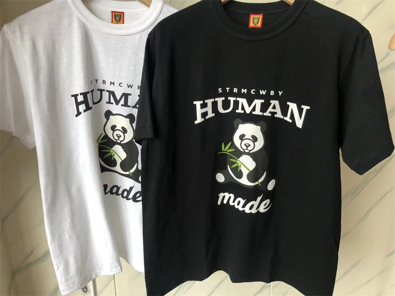 

23SS New Style Human Made T-shirt Men Women T Shirts Cartoon Panda Tops Tee