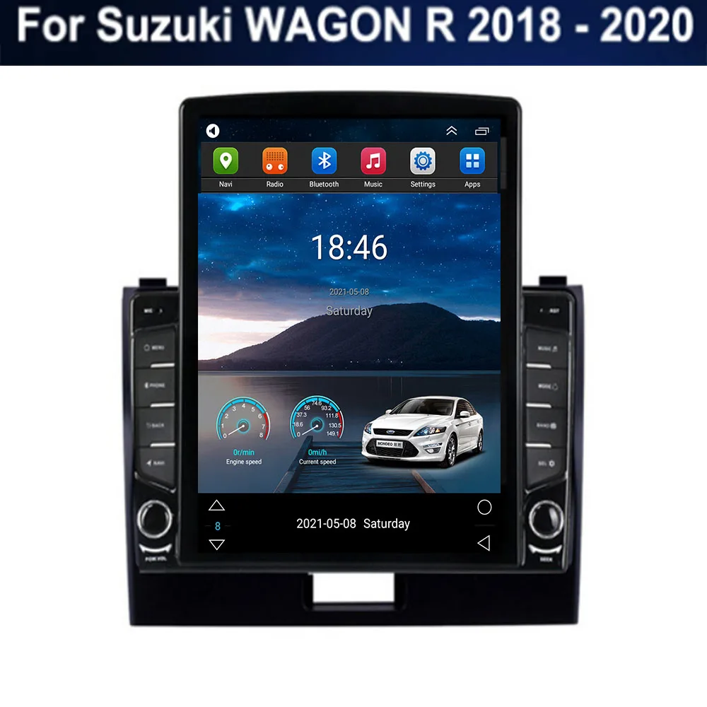 

For Tesla Style 2 Din Android 12 Car Radio For Suzuki WAGON R 2018-2035 Multimedia Video Player GPS Stereo Carplay RDS Camera