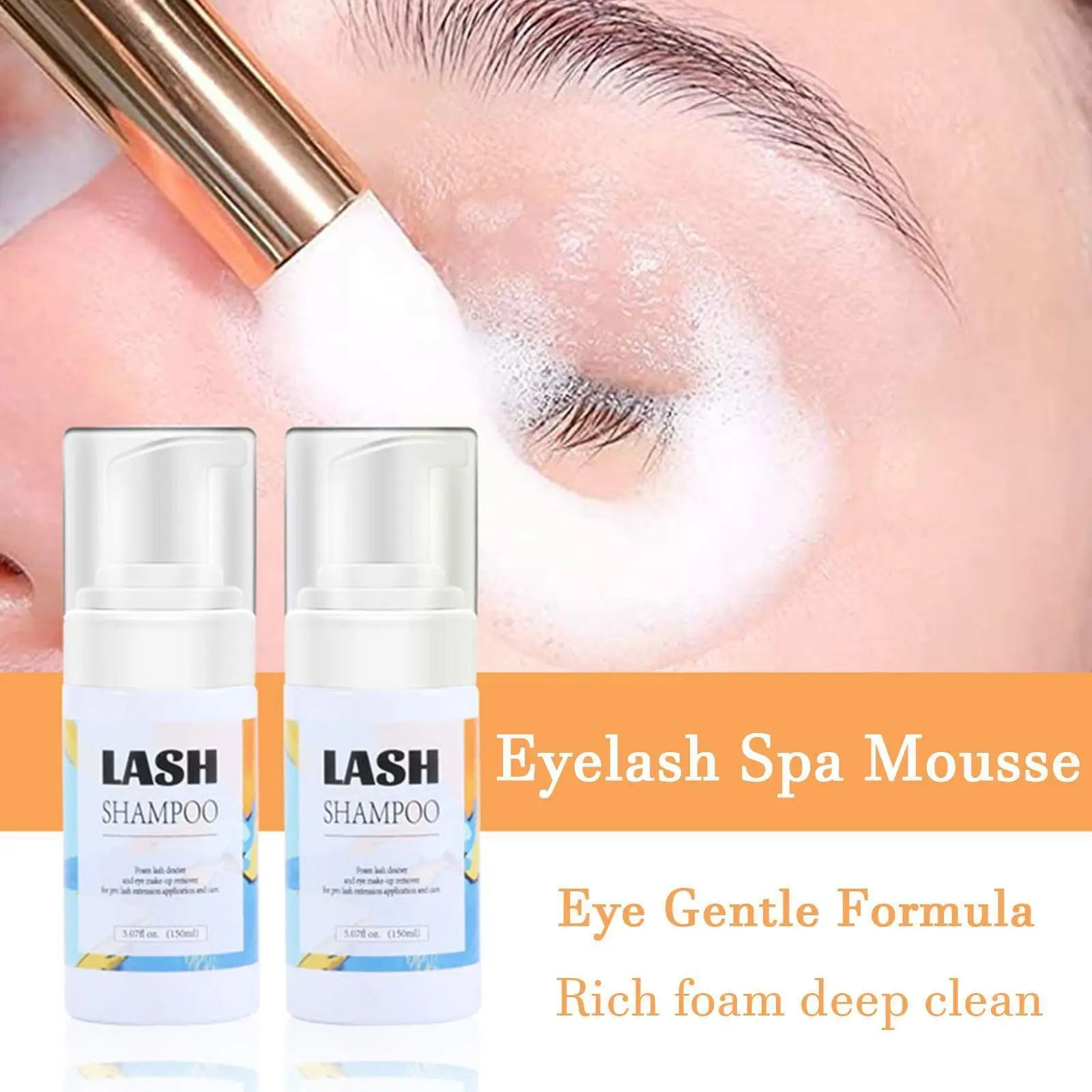 

Rose Eyelash Cleaning Mousse Gentle Eyelash Shampoo Mousse Grafting Eyelashes Makeup Cleaner Extension Eyelash Foam Clean T3P2
