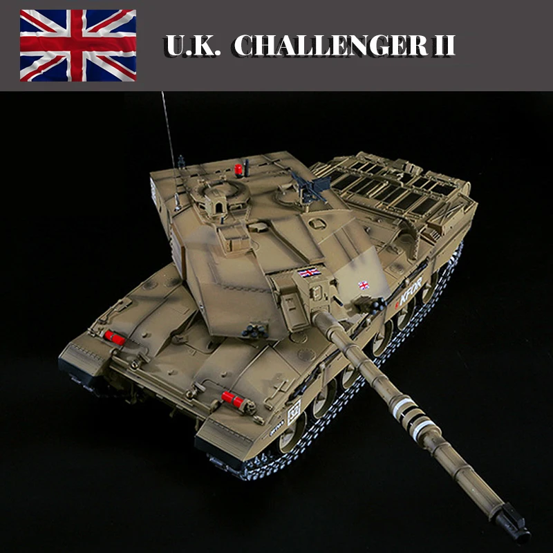 

Henglong 3908-1 2.4G Battle Against British Challenger 2 Remote Control Electric Main Battle Tank 1:16 Simulation Model RC toys