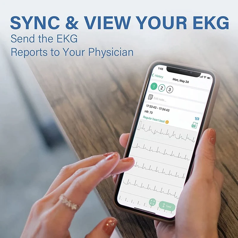 

Personal EKG Monitor Record ECG & Heart Rate Detect Irregular Heartbeat