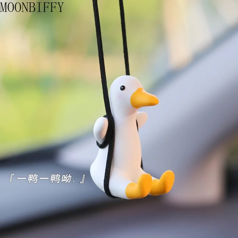 

Подвеска для автомобиля в виде Красной утки, милая креативная декорация интерьера автомобиля, аксессуары для дома, мини-утки