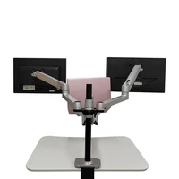 office furniture icd monitor swing arm competitive price flexible triple lcd pc silver metal oem
