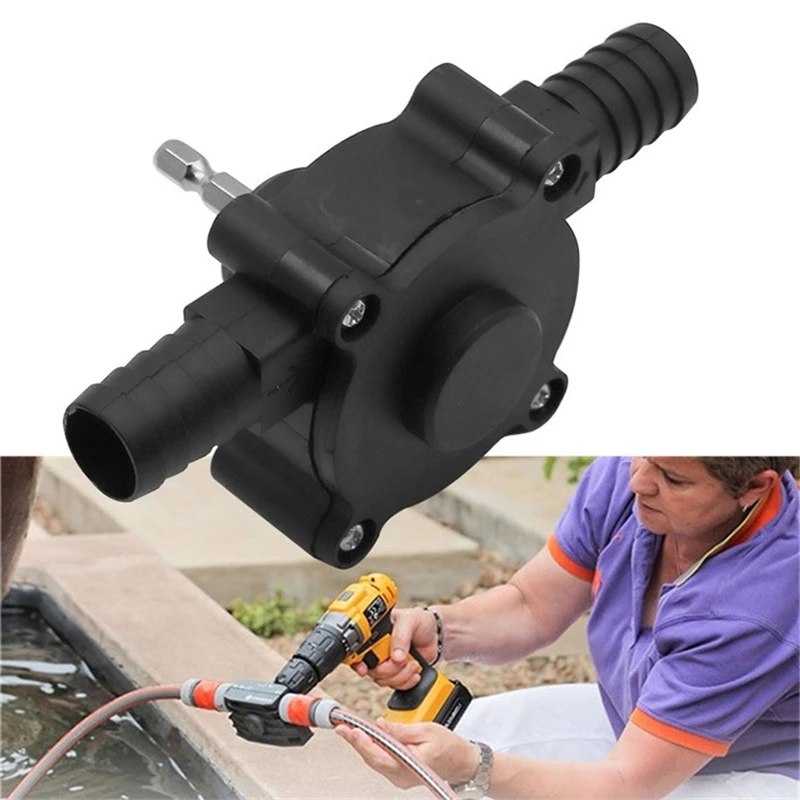 Portable Electric Drill Pump Diesel Oil Fluid Water Mini Hand Self-priming Liquid Transfer Pumps Home Garden Outdoor tool | Обустройство