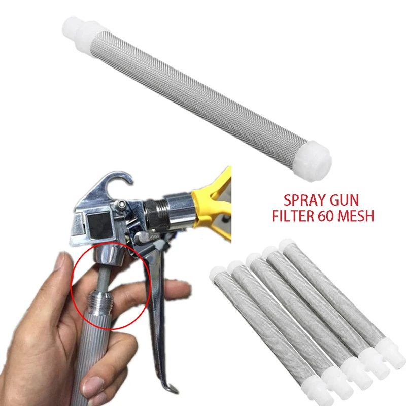 

5/10pcs Repair Tools Airless Spray Gun Filter 60 Mesh Airless Spray Machine Accessories Gun Filter For Various Models Dropshippi