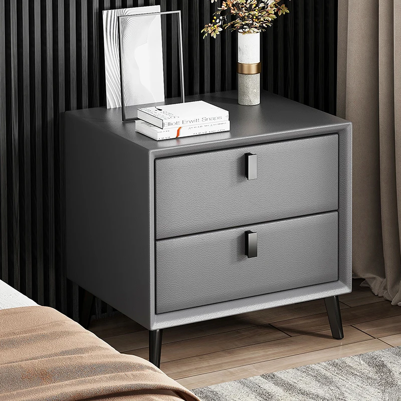 

Minimalist Library Desk Tv Nightstands Connected Drawers Cheap Bedroom Cabinet Coffee Locker Table De Nuit White Furniture T50CG