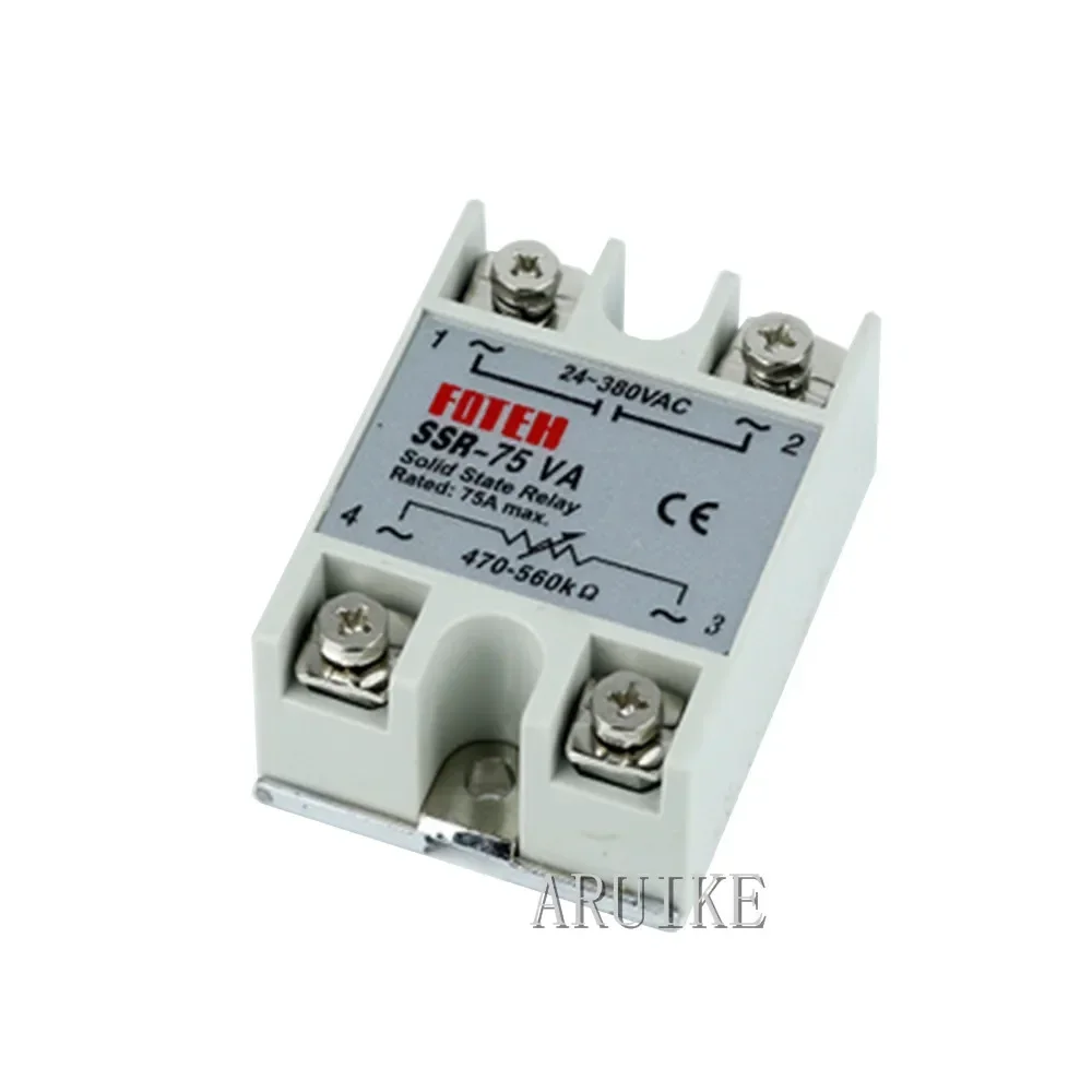 Реле SSR 25VA 40VA 60VA 75VA Регулятор сопротивления однофазный твердотельный SSR-70VA/25VA/40VA