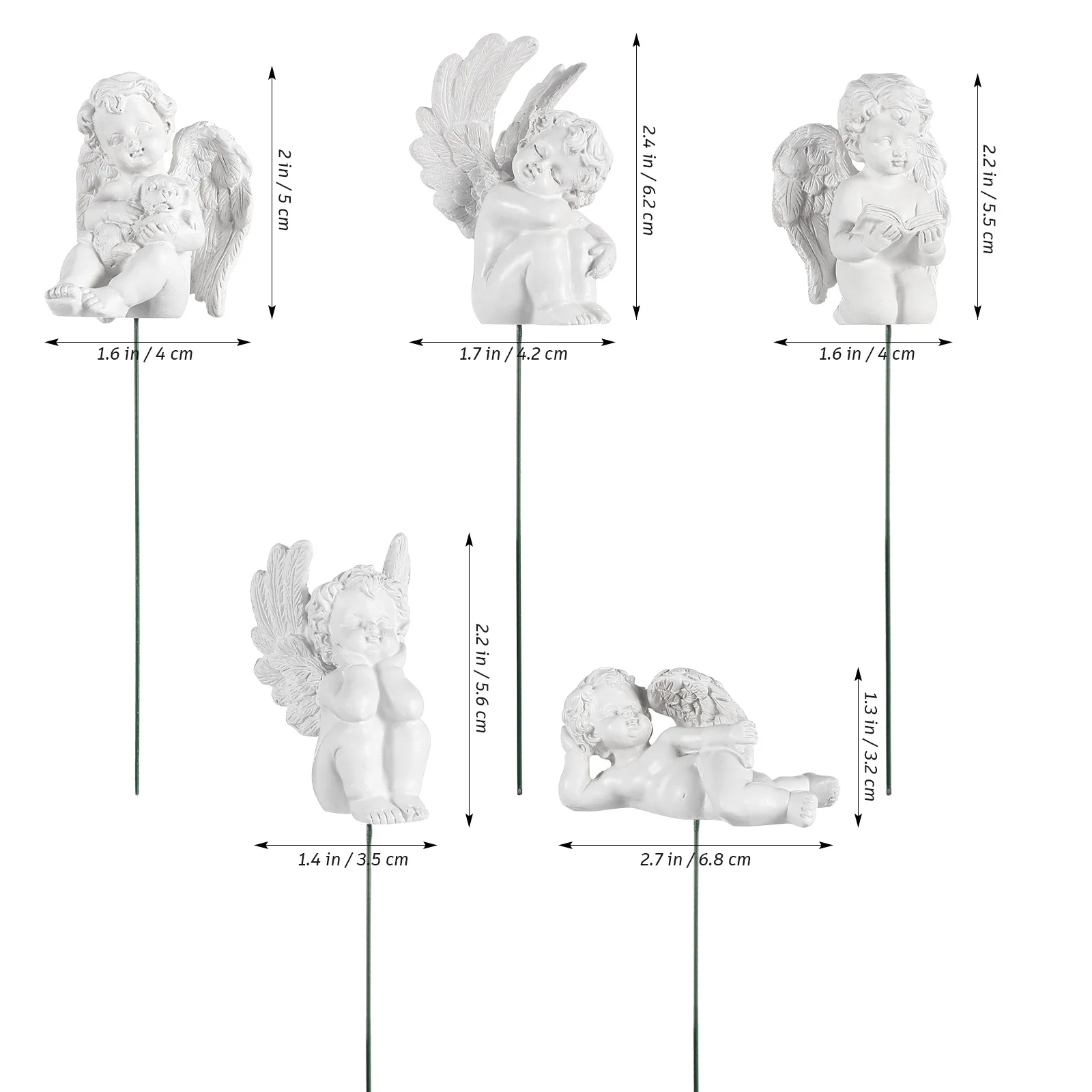 5 шт. кардинальные украшения цветочная композиция Купидона садовый юпитер декор