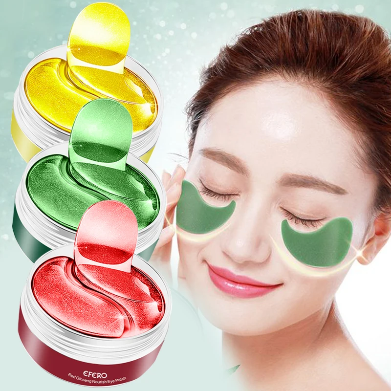 

60Pcs Moisturizing Eye Patches Remove Dark Circle Anti Age Bag Eye Wrinkle Skin Care Dilute Fine Lines Eye Mask Korean Cosmetics